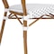 Flash Furniture Lourdes Thonet French Bistro Stacking Chair w/Arms, White/Gray PE Rattan/Bamboo Alum Frame, 4PK 4-SDA-AD642002A-WHGY-NAT-GG - alternate 7